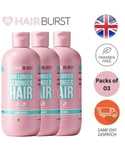 Hairbrust Hair Strength Formula Conditioner Growth Vitamins - 350ml Packs of 3