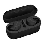 Jabra Evolve2 Buds True Wireless Bluetooth Earbuds, Active Noise Cancellation, MultiSensor Voice Technology and Wireless Charging Pad - Certified to work with your virtual meeting apps - Black