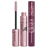 Maybelline Lash Sensational Sky High Mascara Bundle - Black and Burgundy Haze