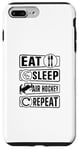 Coque pour iPhone 7 Plus/8 Plus Eat Sleep Air Hockey Repeat - Funny Air Hockey