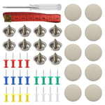 YDHfdc 65 PCS Ciel de Toit Voiture pour Fixer Rivets de Toit de Voiture Bouton d'outils de Réparation avec épingles Tournevis Ruban à Mesurer pour Toutes les Voitures