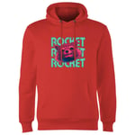 Guardians of the Galaxy Rocket Repeat Hoodie - Red - L