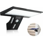 Lampe Solaire Extérieure, 90 LED Capteur de Mouvement Solaire Lumière de Sécurité Lumière Solaire Étanche 2600mAh, Chargement USB, Applique Solaire