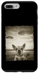 Coque pour iPhone 7 Plus/8 Plus Chihuahua Chien Selfie Vieux Téléphone Photo Drôle Observation OVNI