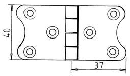 LUCKGÅNGJÄRN 74X40 RF