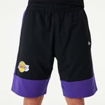 Short Oversize Officiel New Era La Lakers Nba Colour Block Noir/Violet Homme