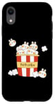 Coque pour iPhone XR Mignon film pop Kawaii Popcorn Cinema Rabbit Bunny