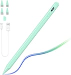 Stylet Tablette Compatible Avec Apple Ipad/Pro/Air/Mini/I-Phone/Samsung/Android/Huawei Tablettes, Stylet Tactile Haute Sensibilité, Stylet Universel Avec 3 Pointes Fines, Vert