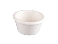 Ramekin Cookware 19.5 Cl Ø9 Cm Porcelæn Hvid,24 Stk/Krt