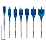 Bosch 2608900334 Expert SelfCut Speed Flat Bit Set with Hex Shank (7 Piece)