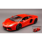 LAMBORGHINI AVENTADOR LP700-4 2011 ORANGE 1:18 Burago Auto Stradali Die Cast