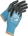 Uvex C ESD, Phynomic AirLite - Gants de Travail Antistatiques et Résistants aux Coupures, Bleu Clair/Noir, 09/L