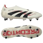 adidas Predator Elite Laceless Sg Champagne - Vit/svart/pure Ruby - Soft Ground (Sg), storlek 48