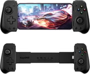 M10 Manette Mobile Pour Android Et Iphone 15 (Usb-C), Manette Téléphone Manette De Jeu Pour Xcloud, Stadia, Luna, Apex, Chargement Passthrough, Noir