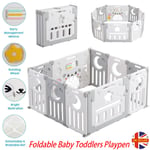 Foldable 8+2 Panels Baby Playpen Plastic Kids Safety Yard for Baby and Toddlers