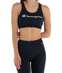 Champion Women's Athletic C-Sport W-Cotton Stretch Jersey Light Support Bras, Nero, XX-Large