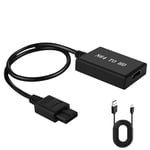 AXFEE N64 vers HDMI Convertisseur, daptateur N64 vers HDMI pour Console N64/SNES Câble HDMI vers Prise en Charge HDTV 480p/720p Compatible avec Nintendo 64/SNES/GameCube/SFC/NGC Console/HDTV