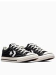 Converse Junior Foundational Canvas Star Player 76 Trainers, Black, Size 4 Older