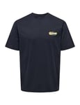 ONLY & SONS Men's Onskeith RLX SS Tee T-Shirt, Dark Navy, L