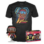 Funko Pop! & Tee: Black Panther Wakanda Forever - Ironheart MK1 - Brille dans Le Noir - Small - (S) - T-Shirt - Vêtements avec Une Figurine en Vinyle à Collectionner - Idée de Cadeau pour Les Adultes