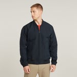 Unpadded Bomber Jacket - Dark blue - Men