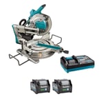 Makita LS004GD202-RA2X5 40v Max XGT Brushless Slide Compound Mitre Saw (2x5Ah)