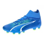 PUMA Homme FG/AG Chaussure de Football, Ultra Blue White Pro Green, 42.5 EU