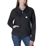 Carhartt Afslappet pasform kanvas detroit Jakke, Dame, Black, XL