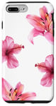 Coque pour iPhone 7 Plus/8 Plus Collage de fleurs estivales Tiger Lily Hibiscus Hawaii Beach