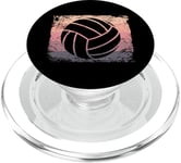 Joueur de volleyball vintage homme femme beach volley ball PopSockets PopGrip pour MagSafe