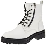 Geox D Iridea Ankle Boot, White, 6 UK