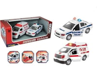 Stadsbil Set - Polis Och Ambulans