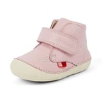 Kickers Mixte bébé Hi Boots | Soft Sole | Easy Fasten | Comfortable | Cushioned Bottes, Rose Clair, 18 EU