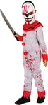 Rubies - Déguisement Clown Sanglant - Halloween, Adolescent, S8376TW, Taille Unique 11 à 13 Ans