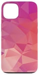 Coque pour iPhone 13 Simple Abstrait Violet et Orange Abstrait Triangle