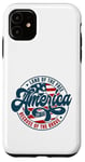 Coque pour iPhone 11 Drapeau de l'Amérique Land of the Free Because Of The Brave