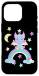 Coque pour iPhone 16 Pro Chauve-souris pour Halloween - Arc-en-ciel - Pour enfant