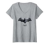 Womens Batman: Arkham Origins Bat of Enemies V-Neck T-Shirt