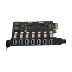 PCIE To USB 3.0 Expansion Card 5Gbps High Speed 4A Power Supply VIA Chip PCB Wit