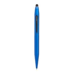 CROSS Tech2 Metallic Blue Ballpoint Pen with Stylus incl. Premium Gift Box – Refillable Medium Ballpen