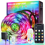 HEYAXA Led Strip Lights, Smart Strips with App Control Remote for Bedroom, Kitchen, Home, TV, Parties