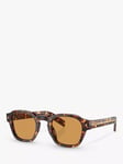 Prada PRA16S Men's Square Sunglasses, Magma Tortoise