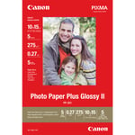 Canon Photo Paper Plus Glossy II PP-201 - fotopapir - høyblank - 5 ark - 100 x 150 mm - 260 g/m²