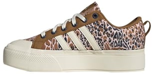 adidas Women's Bravada 2.0 Platform Shoes Vulcanized Low, CRYSAN/CREWHT/NGTINDIGO, 6 UK