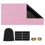 1 Set Portable Blackout Curtains 118" x 54" Thermal Window Drapes, Pink