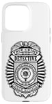 Coque pour iPhone 15 Pro Max Badge de police amusant True Crime Detective Division