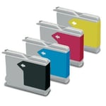 LC1000XL Pack of 4 Ink Cartridges Compatible for Brother MFC 465CN (non-oem)