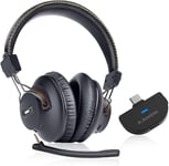 C519M - Casque Bluetooth ¿¿ Micro Pour Ps5 Et Switch, Casque Sans Fil Avec Adaptateur Usb C Pour Pc Et Ordinateur Portable, Faible Latence, Prise En Charge De Deux ¿¿couteurs, 40H D'Autonomie