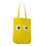 Fisura Sac fourre-tout yeux jaune. Sac 100% coton. Sac fourre-tout original. Boules d'achat en coton. Sac fourre-tout jaune. 43 cm x 37 centimètres, Yeux, jaune, Utilitaire