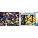 Ravensburger - Almost Everyone is Mad (Alice in Wonderland) 1000 Piece Jigsaw Puzzle for Adults & for Kids Age 12 and Up & Lions, Tigers and Bears, Oh My (Wizard of Oz) 1000 Piece Jigsaw Puzzle